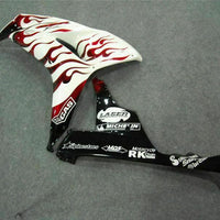 MS Injection Red Flame White Fairing Fit for Honda 2006-2007 CBR1000RR l021