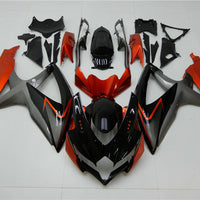 MSA Injection Orange Black Fairings Fit for  2008-2010 GSXR 600 750 o006g