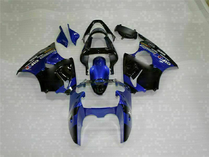 MS Fit for  2000-2002 ZX6R Plastic Blue Kit Injection Fairing ABS t008-th