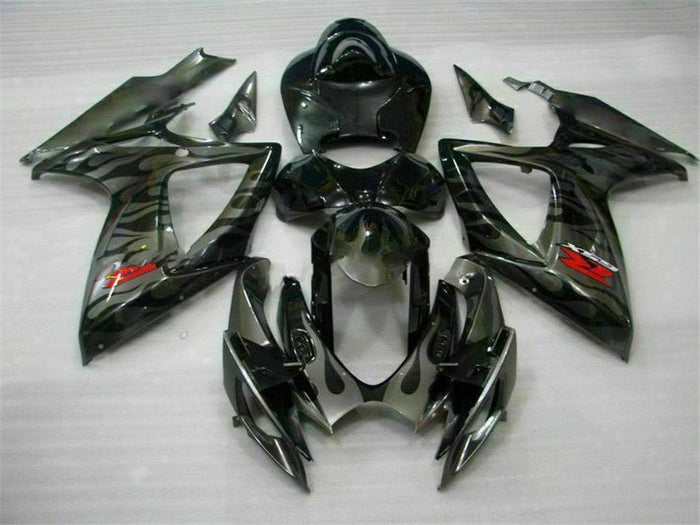 MSB Injection Black Plastic Fairing Fit for  2006 2007 GSXR 600 750 n030
