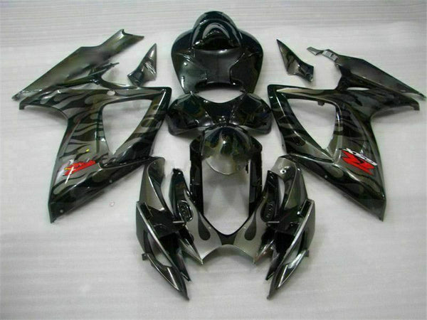 MSB Injection Black Plastic Fairing Fit for  2006 2007 GSXR 600 750 n030