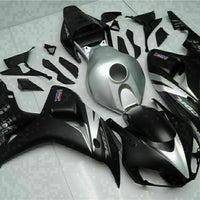 MS Injection New Silver Black Fairing Fit for Honda 2006-2007 CBR1000RR u0118