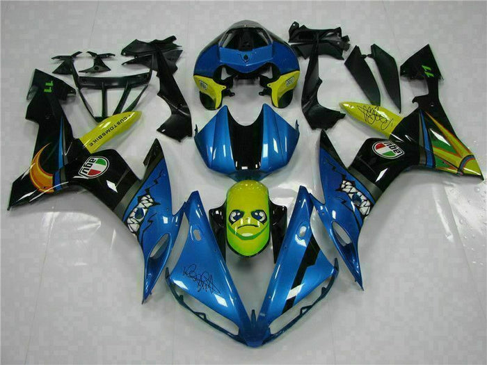 MSB Injection Blue Plastic Fairing Fit for Yamaha 2004-2006 YZF R1 ABS e0HS-067