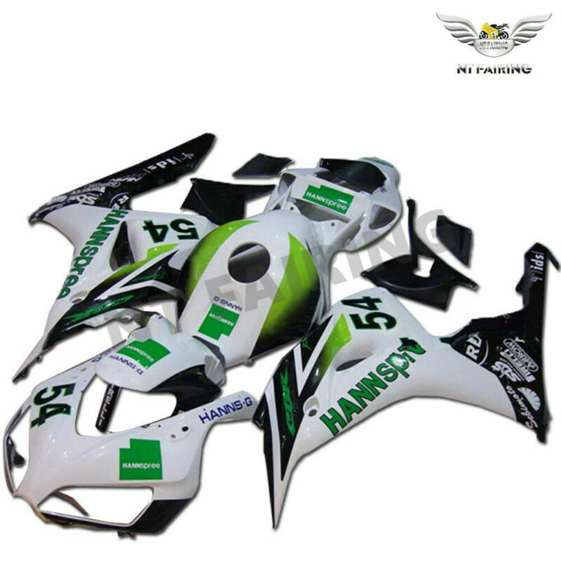NT Fairing Fit for Honda 2006-2007 CBR1000RR U036- Green White | ABS Injection