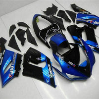 Fit for  Ninja 2005-2006 ZX6R 636 Blue New Injection Fairing Kit l005-T
