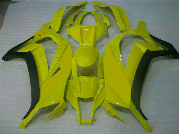 MSA Fit for  2011-2015 ZX10R Plastic Yellow Injection Mold Fairing t004