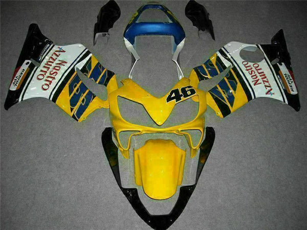 MS Yellow White Injection Fairing Kit Fit for Honda 2001-2003 CBR600 F4I u015