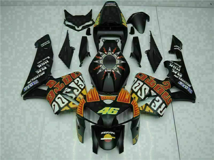 MSA Injection Cowl Fairing Fit for Honda 2005-2006 CBR600RR ABS Black u081