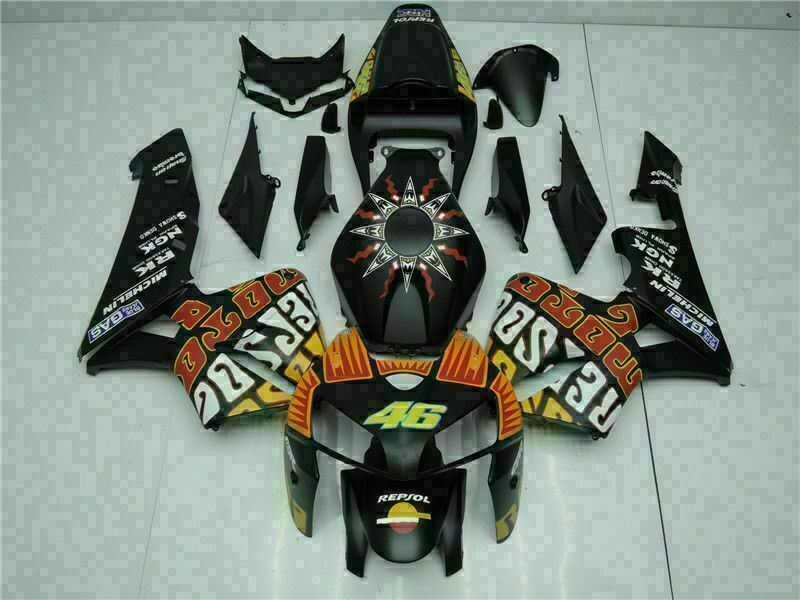 NT Fairing Fit for Honda 2005-2006 CBR600RR U081- Msa Black | ABS Injection