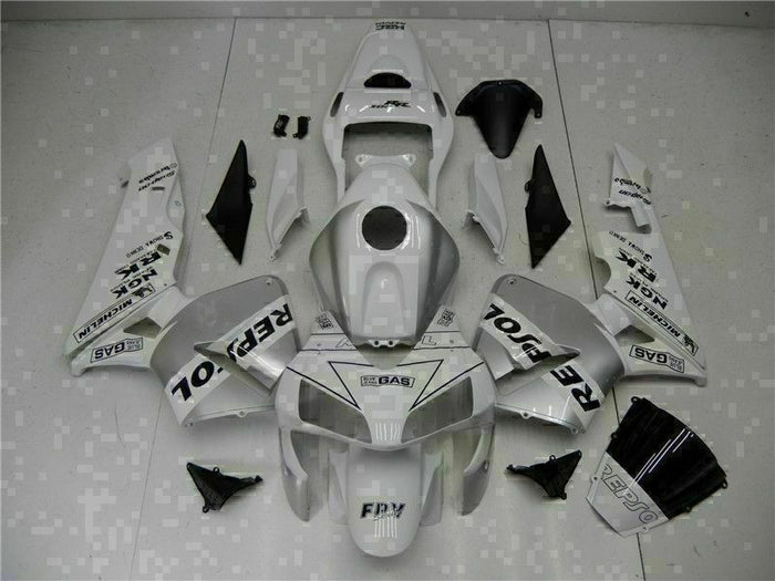 MSA Injection White ABS Plastic Fairing Fit for Honda 2003 2004 CBR600RR TH v009