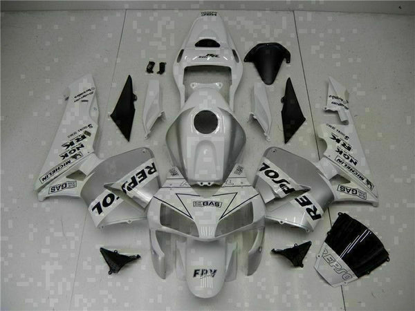 MSA Injection White ABS Plastic Fairing Fit for Honda 2003 2004 CBR600RR TH v009