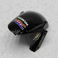 MSA Injection Orange White Plastic Fairing Fit for Honda 2003-2004 CBR600RR u075
