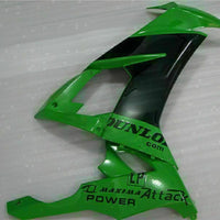 MSA Fit for  2008-2010 ZX10R ZX-10R ABS Black White Injection Fairing t015-T