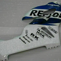 MS Injection Mold Fairing White Blue Fit for ABS Honda CBR1000RR 2004-2005 u087
