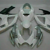 MSB Injection White Silver Fairing Fit for  2006 2007 GSXR 600 750 o077