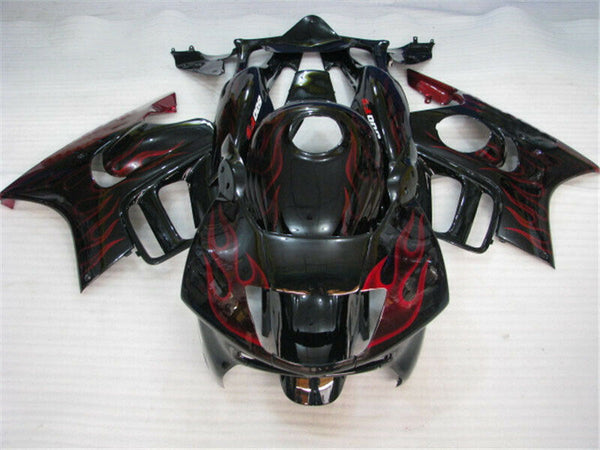 MSA Red Flame Injection Fairing Set Fit for Honda 1997-1998 CBR600F3 u007