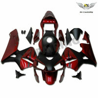 NT Injection Matte Black Red Fairing Fit for Honda 2003-2004 CBR600RR WTH R083