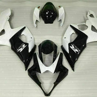 MS Injection Mold White Black Fairing Fit for  2005-2006 GSXR 1000 q014