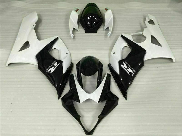 MS Injection Mold White Black Fairing Fit for  2005-2006 GSXR 1000 q014