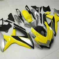 MSB Injection Mold Yellow Fairing Set Fit for  2008-2010 GSXR 600 750 n017