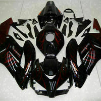 MS Injection Red Flame Black Fairing Kit Fit for Honda2004-2005 CBR1000RR u0124