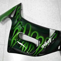 MSA Fit for  Ninja 650R 2006-08 ER6F Green Flame Fairing Kit ABS t003