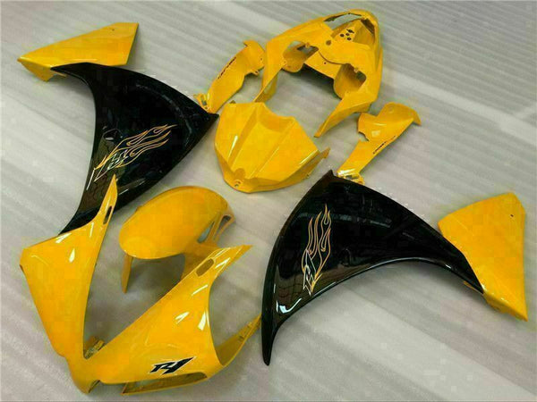 MSB Injection Mold Yellow Fairing Kit Fit For Yamaha YZF R1 2012-2014 2013 g001