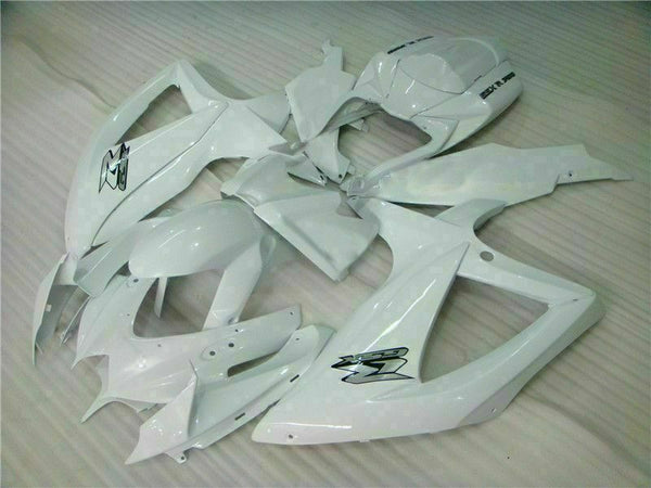 MSB Injection Mold  White Fairing Kit Fit for  2008-2010 GSXR 600 750 o018