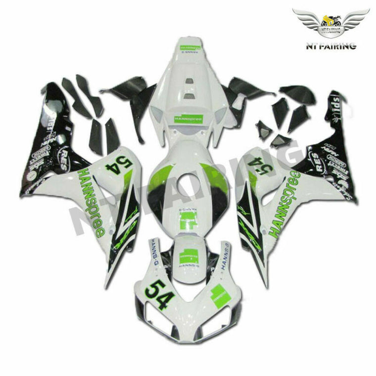 MS Injection Green White Mold Fairing Kit Fit for Honda 2006-2007 CBR1000RR u038