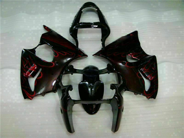 MS Fit for  2000-2002 ZX6R Plastic Green Black Injection Fairing ABS t001