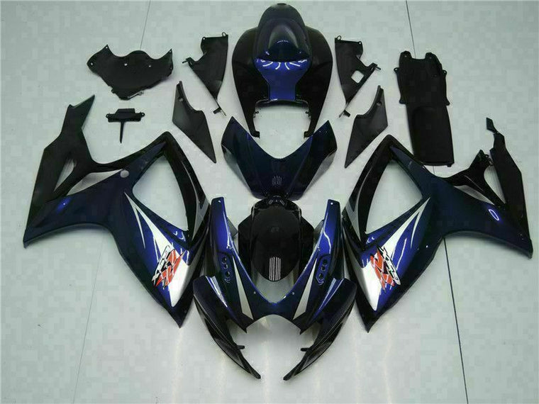 NT Fairing Fit for Suzuki 2006-2007 GSXR600/750 N017- Black Blue | ABS Injection, US Stock