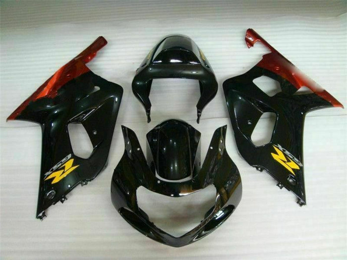 MSB Injection  Black Plastic Fairing Fit for  2001-2003 GSXR 600 750 m027