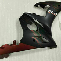 MS Injection Red Flame Black Fairing Fit for Yamaha YZF 2003-2005 R6&06-09 R6S g016