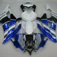 MSA Blue White Plastic Injection Fairing Fit for Yamaha 2008-2016 YZF R6 u049