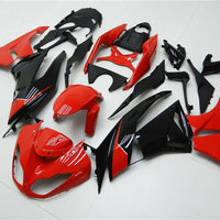 Fit for  2009-2012 ZX6R Plastic Red Black Injection Fairing ABS n0d-B