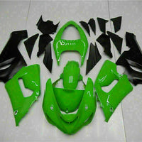 MSA Fit for  Ninja 2005-2006 ZX6R 636 Green Black Injection Fairing t006