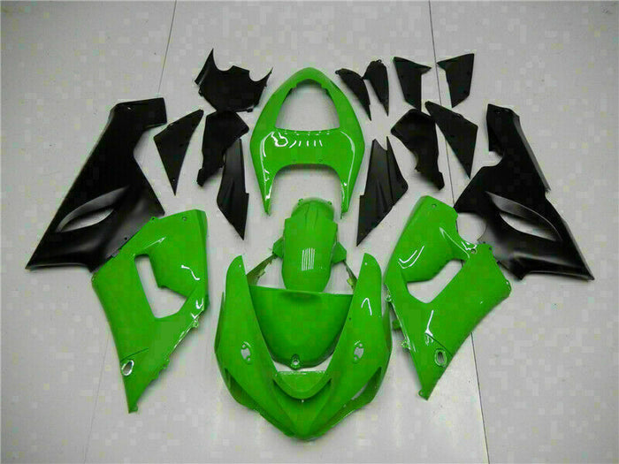 MSA Fit for  Ninja 2005-2006 ZX6R 636 Green Black Injection Fairing t006