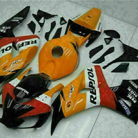 MS Injection New Orange Black Fairing Fit for Honda 2006-2007 CBR1000RR u0114
