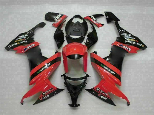 MSA Fit for  2008-2010 ZX10R ZX-10R ABS Red Black Injection Fairing t010-T