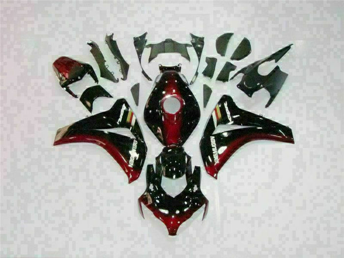MS Injection Black Red Fairing ABS Set Fit for Honda 2008-2011 CBR1000RR u037