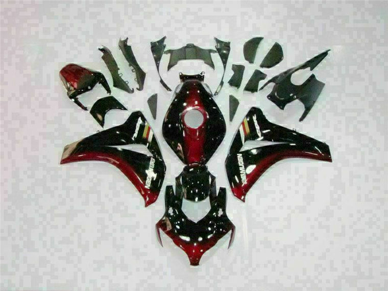 MS Injection Black Red Fairing ABS Set Fit for Honda 2008-2011 CBR1000RR u037