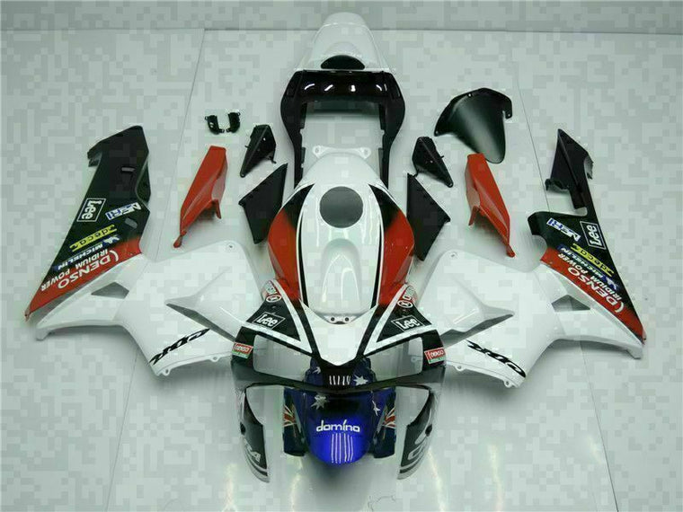NT Fairing Fit for Honda 2003-2004 CBR600RR U073- Msa White Blue | ABS Injection