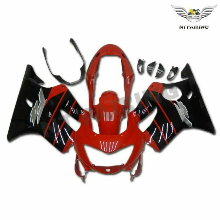 MSB Injection Fairing Red Black Fit for Honda 1999-2000 CBR600 F4 Plastic WTH u036