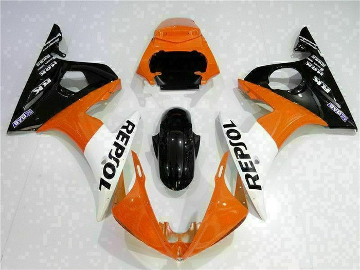 MS Injection Set Orange Fairing Fit for Yamaha YZF 2003-2005 R6 & 06-09 R6S g038