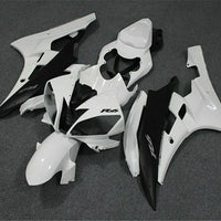 MSB Injection Mold White Black Fairing Kit Fit for Yamaha 2006-2007 YZF R6 j001
