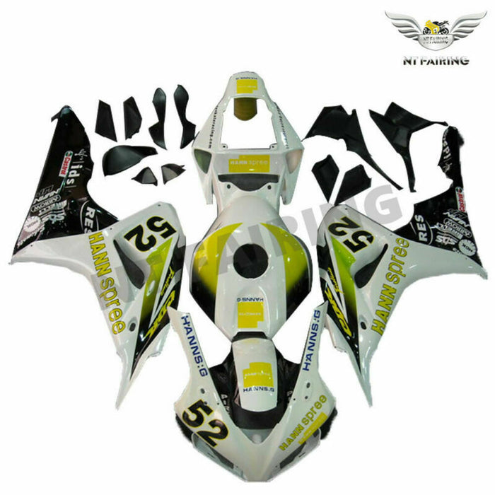 MS Injection New Yellow White Fairing Fit for Honda 2006-2007 CBR1000RR u0115