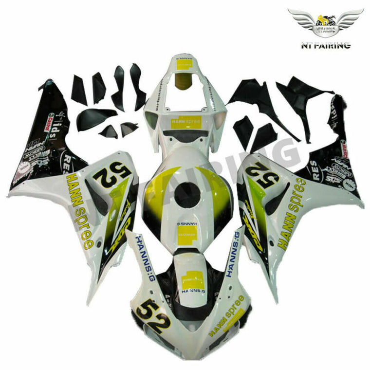 NT Fairing Fit for Honda 2006-2007 CBR1000RR U0115- Yellow White | ABS Injection