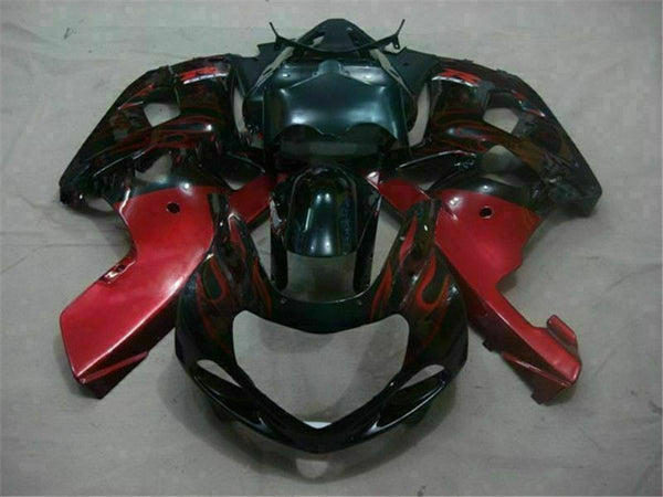 MSB Injection Black Red Fairing Fit for  2001-2003 GSXR 600 750 n031