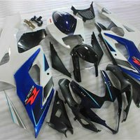 MS Injection Black Blue White Fairing Fit for  2005-2006 GSXR 1000 n056