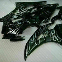MS Injection Silver Flame Black Fairing Fit for Yamaha 2006-2007 YZF R6 g035